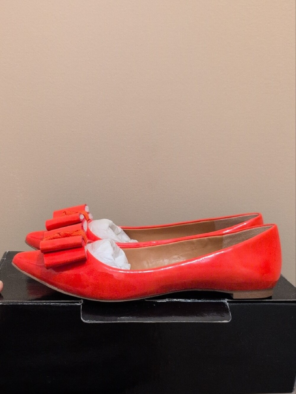 J. Crew Bright Persimmon Ballet Flat